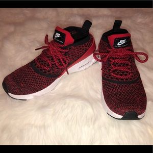 Red Nike Air Max Thea Ultra Flyknit size 5.5